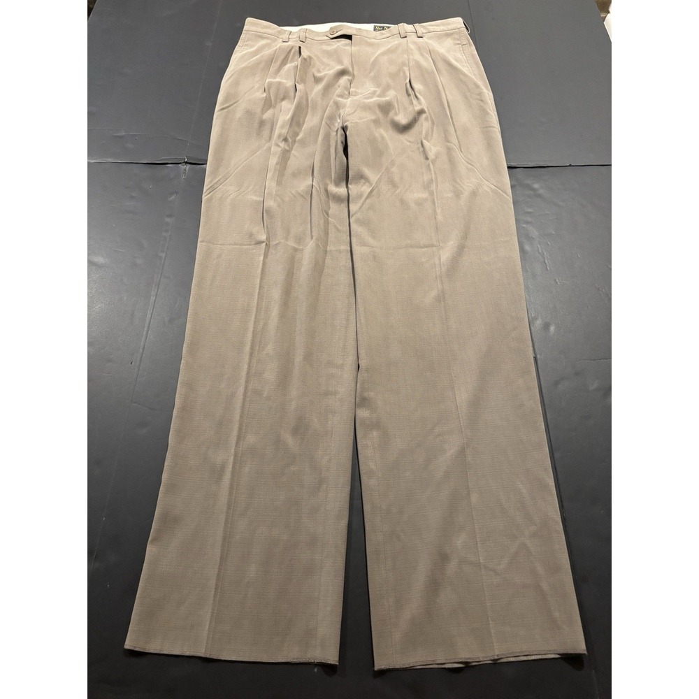 Nat Nast Luxury Originals Size 40 Pleated Silk Blend Dress Pants